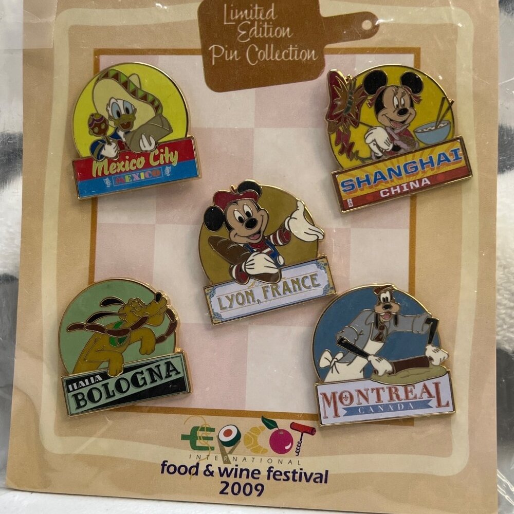 Disney Epcot International Food and Wine Festival Pin Set from 2009 - Picture 1 of 7